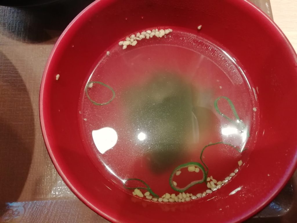 すき家　生姜スープ